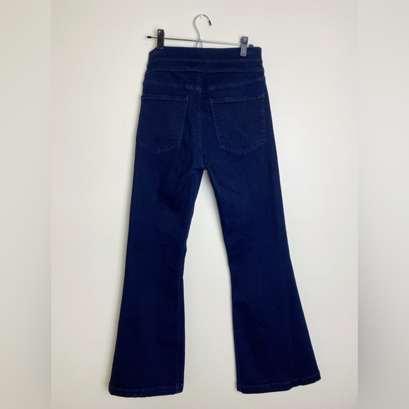 High Waisted Flare Jeans with Flattering Hip Buttons - Picture 4 of 7